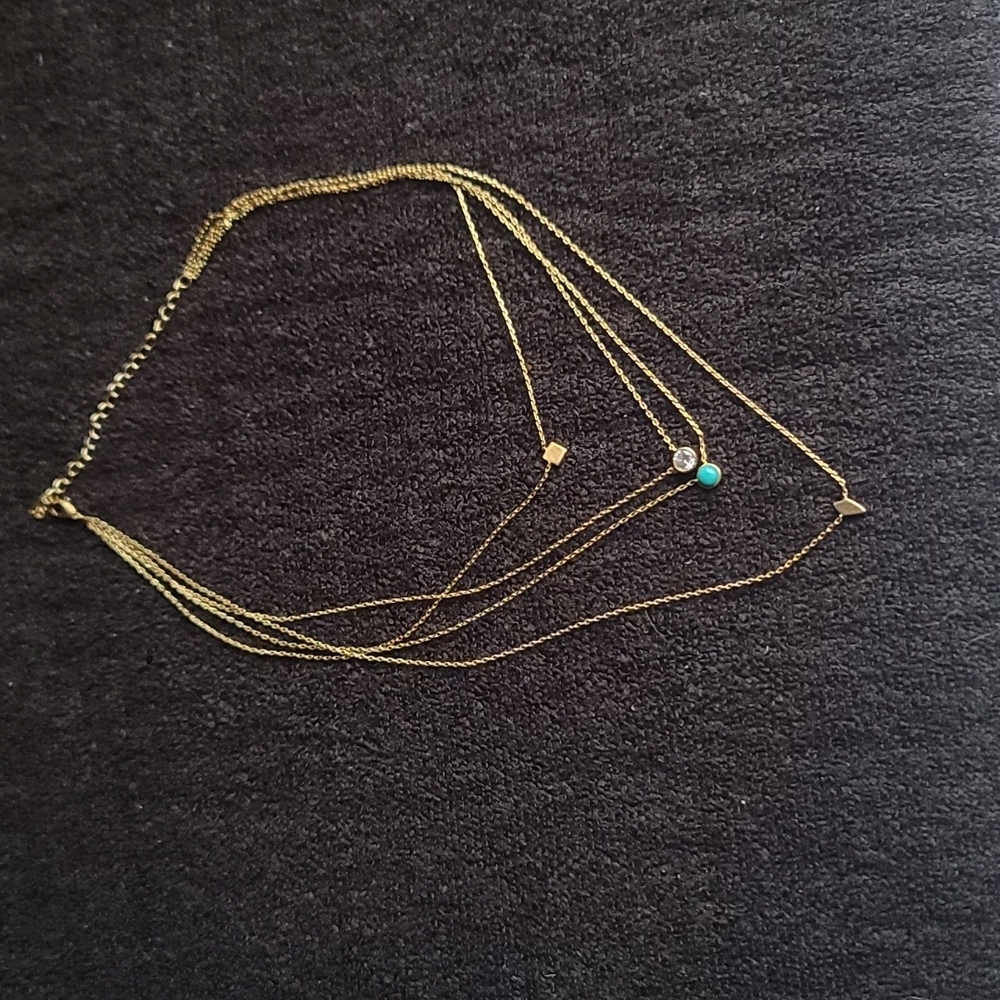 Indigo Stone Layered Necklace by Jules Smith